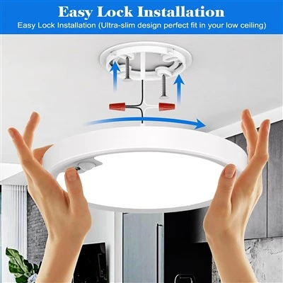 18W Wired Motion Flush Mount Fixture tad-dawl