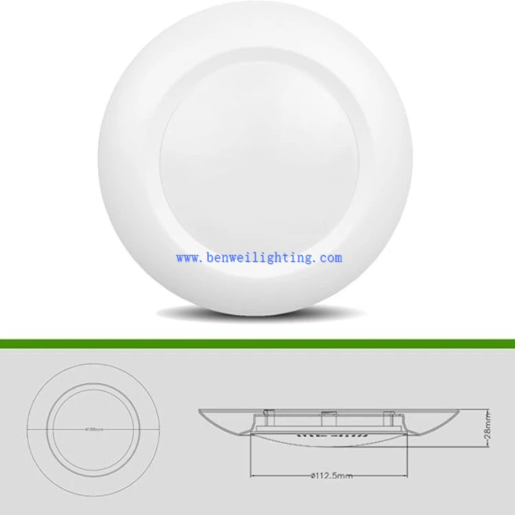 120LM/W 12W 150mm LED Down Light