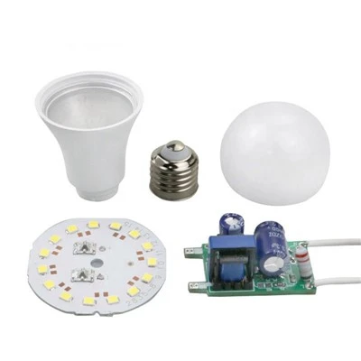 Dawl tal-Bozza LED tal-Materja Prima tal-Aluminju E27